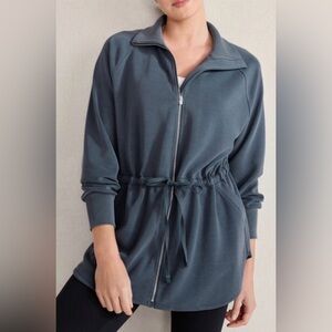 Haven Well Within Balance Double-Knit Drawstring Jacket Full Zip Small EUC